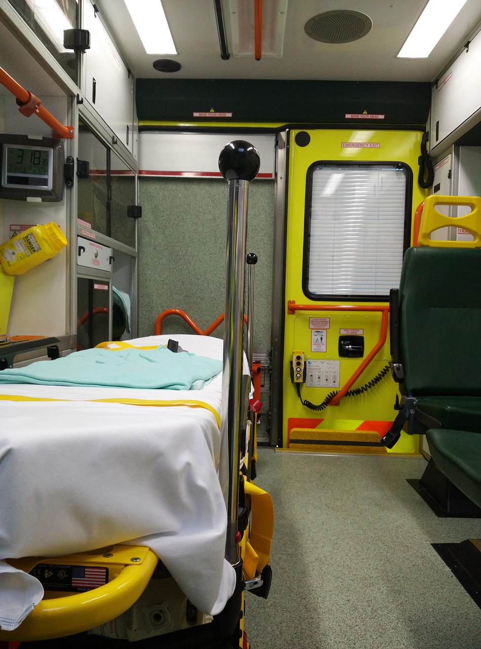 ambulance, sluggish, interior view, ready to use, cleaned up, ambulance, ambulance, ambulance, ambulance, ambulance